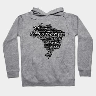 capoeira words black & white Hoodie